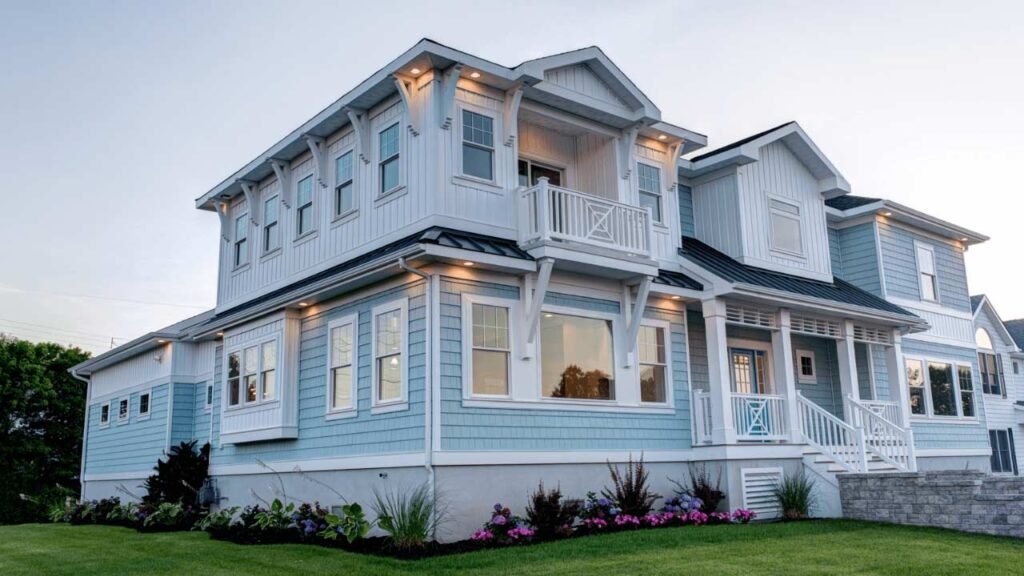 Light Blue Exterior  Paint  Colour Combinations