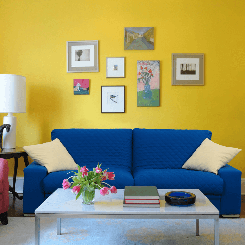 Mellow Yellow theme for living space