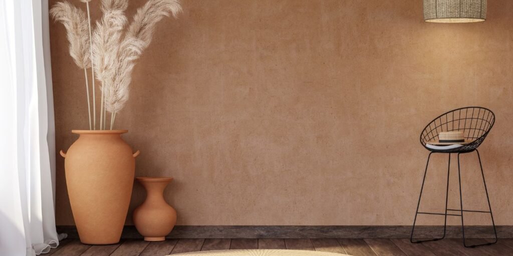 Earthy Terracotta room walls